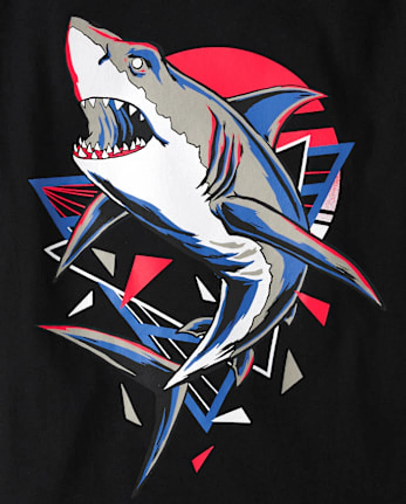 Boys Dino Shark Graphic Tee 2-Pack