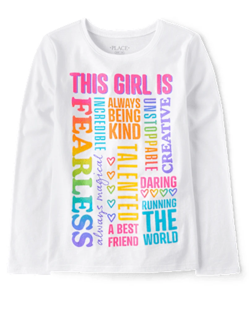 Fille This Is T-shirt imprimé