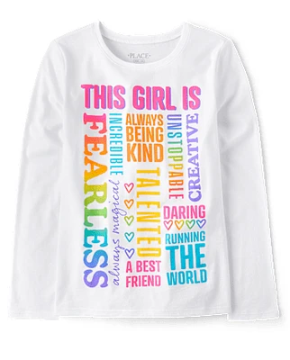 Fille This Is T-shirt imprimé