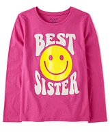 Girls Best Sister Graphic Tee