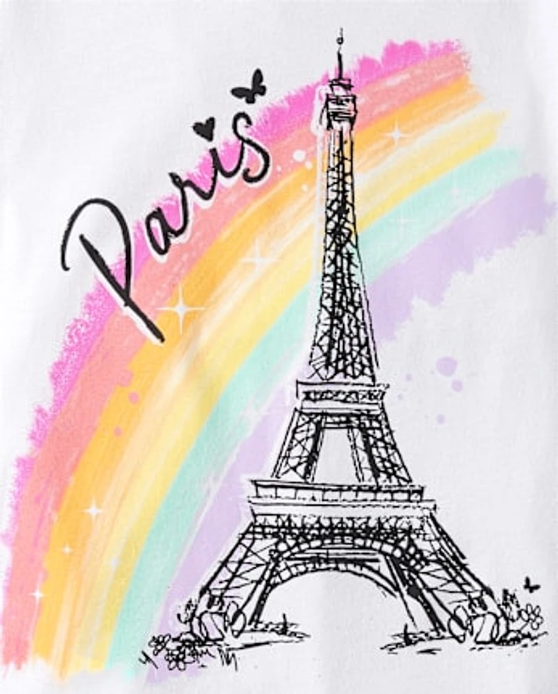 Girls Paris Graphic Tee