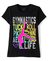 Fille Gymnastics T-shirt imprimé