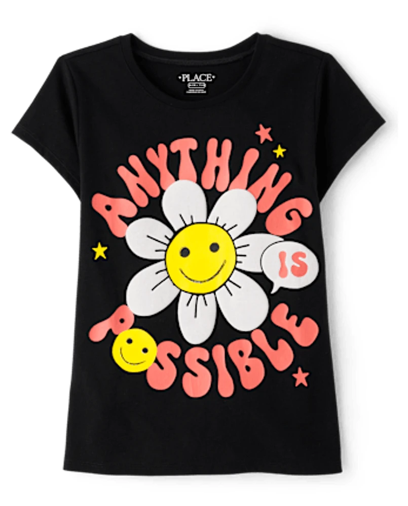 Fille Anything Is Possible T-shirt imprimé