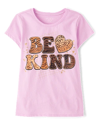 Fille Be Kind T-shirt imprimé