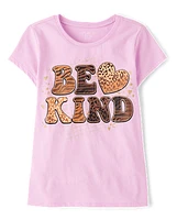 Fille Be Kind T-shirt imprimé