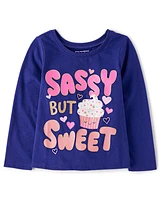 Baby And Toddler Girls Sassy But Sweet Graphic Tee