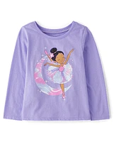 Baby And Toddler Girls Ballerina Graphic Tee