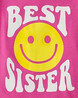 Baby And Toddler Girls Best Sister Graphic Tee