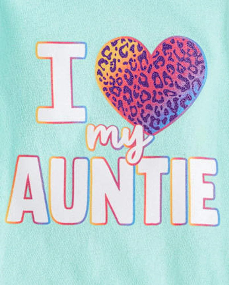 Baby And Toddler Girls Love My Auntie Graphic Tee