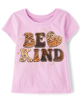 Baby And Toddler Girls Be Kind Graphic Tee