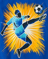 T-shirt imprimé joueur de soccer pour garçons