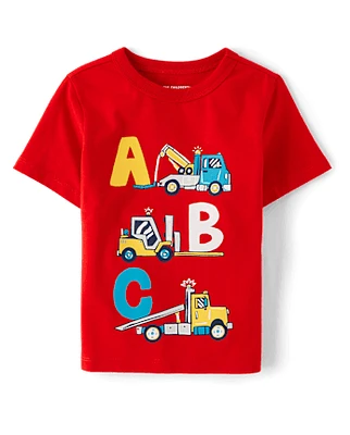 Baby And Toddler Boys ABC Truck Graphic Tee