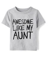 Baby And Toddler Boys Awesome Like My Aunt Graphic Tee