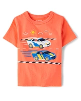 Baby And Toddler Boys Racecar Graphic Tee