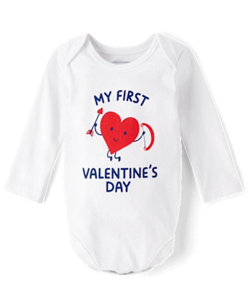 Unisex Baby First Valentine's Day Graphic Bodysuit