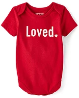 Unisex Baby Loved Graphic Bodysuit