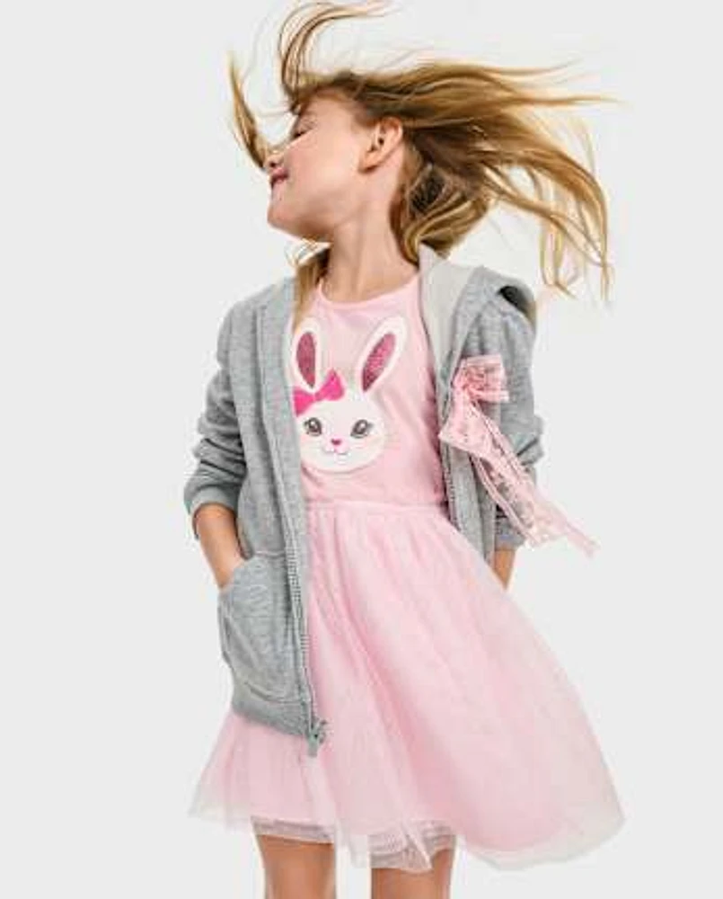 Toddler Girls Bunny Tutu Dress