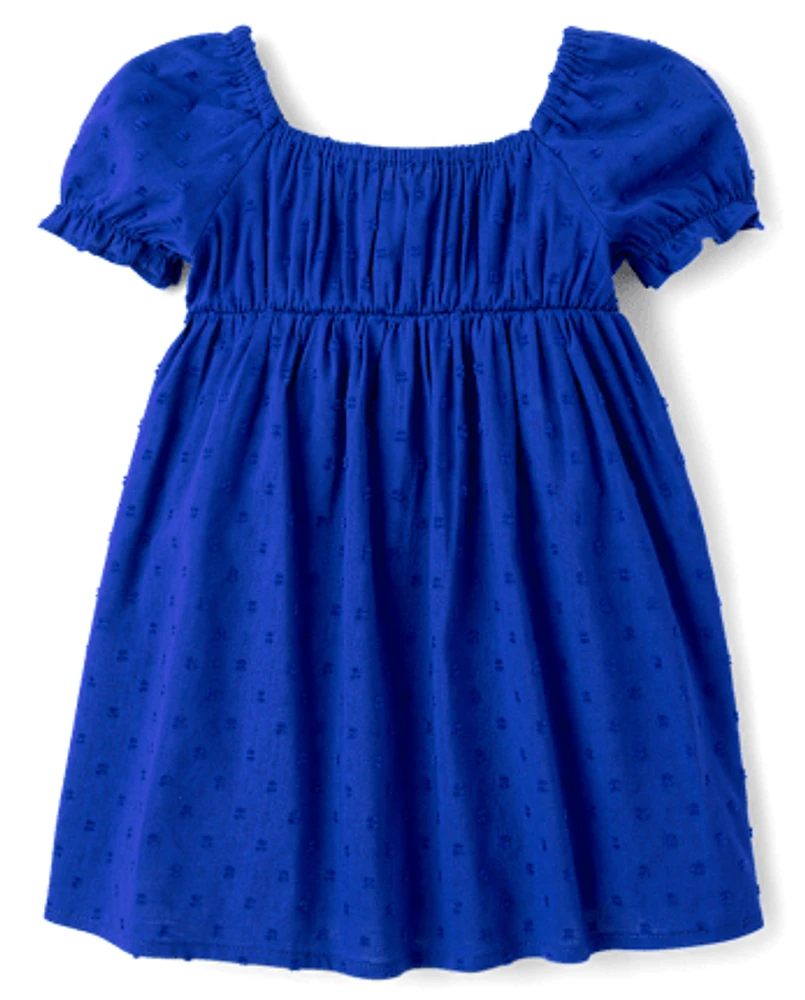 Toddler Girls Mommy And Me Bow Back Fit Flare Dress