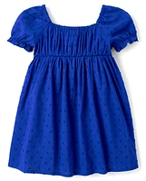 Toddler Girls Mommy And Me Bow Back Fit Flare Dress