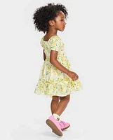Toddler Girls Mommy And Me Floral Ruffle Dress