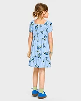 Toddler Girls Mommy And Me Floral Ruffle Dress