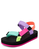 Girls Colorblock Webbed Sandals