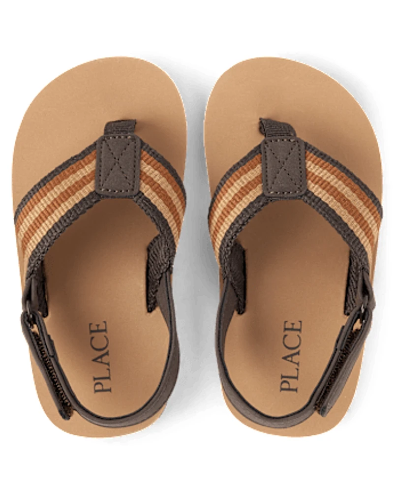 Toddler Striped Flip Flops