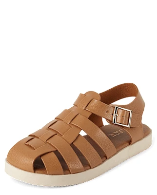 Girls Platform Fisherman Sandals