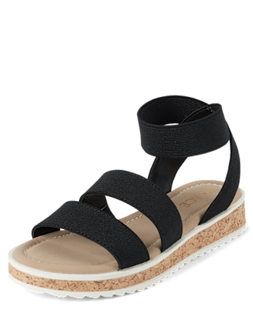 Girls Elastic Sandals