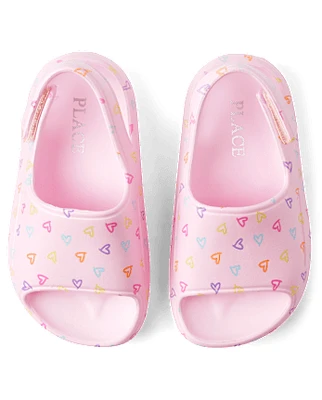 tout-petit, fille arc-en-ciel Heart Slides