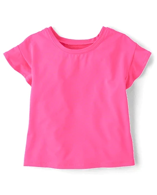 Toddler Girls Quick Dry Flutter Top