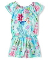 Baby And Toddler Girls Tropical Flutter Romper