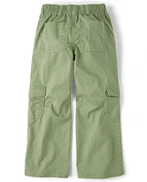 Girls Wide Leg Cargo Pants