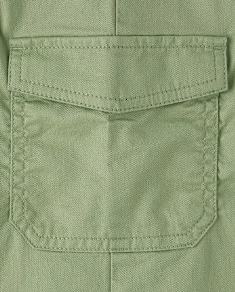 Girls Wide Leg Cargo Pants