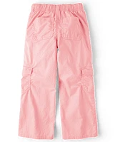 Girls Wide Leg Cargo Pants