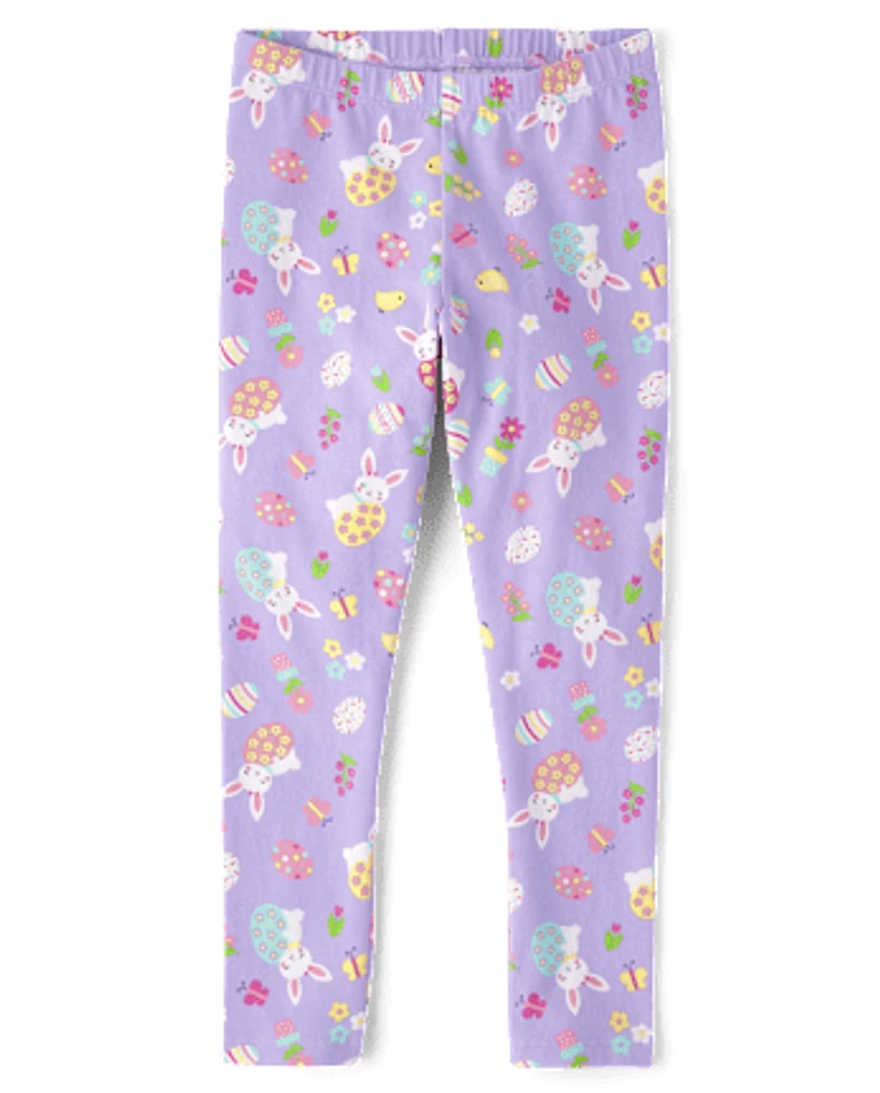 Girls Easter Leggings