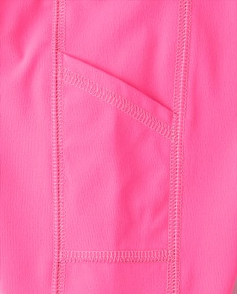 Girls Quick Dry High Rise Bike Shorts