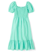 Womens Mommy And Me Smocked Tiered Dress