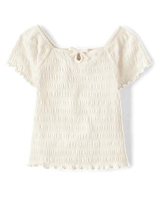 blouses filles Keyhole Top