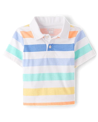 Baby And Toddler Boys Print Polo