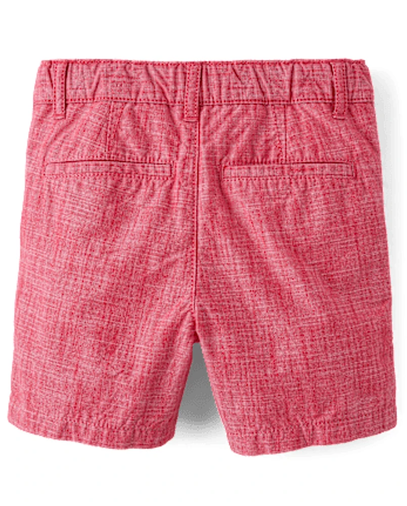 Baby And Toddler Boys Textured Chino Shorts