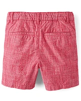 Baby And Toddler Boys Textured Chino Shorts