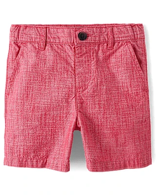 Baby And Toddler Boys Textured Chino Shorts