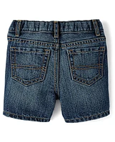 Baby And Toddler Boys Non-Stretch Denim Shorts