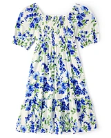 Womens Mommy And Me Floral Ruffle Dress