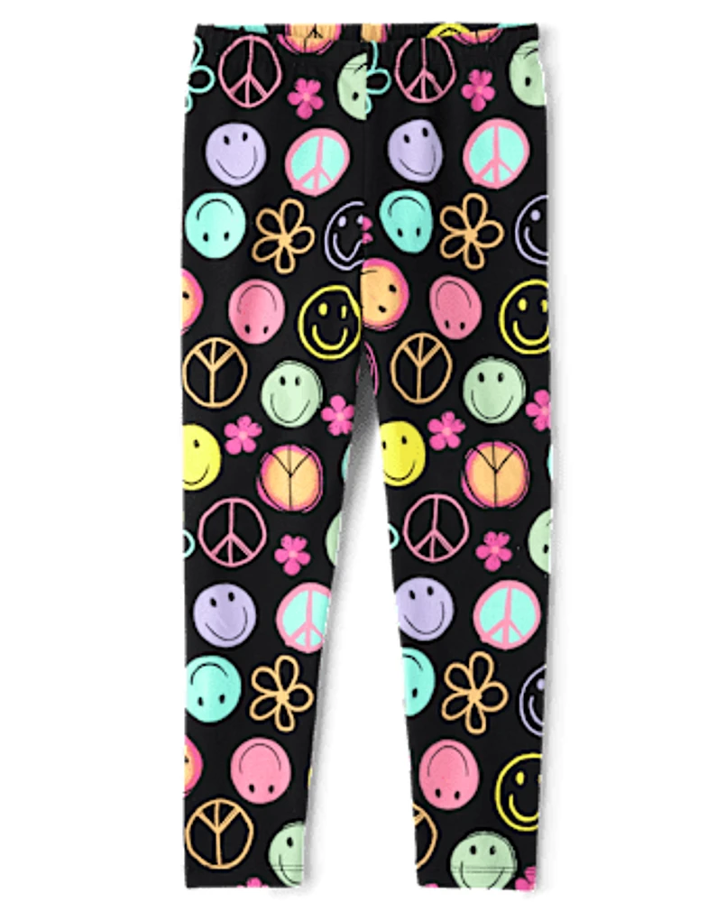 Girls Print Leggings