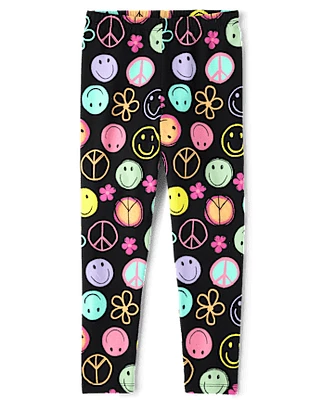 Girls Print Leggings