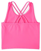 Girls Quick Dry Cross Back Tank Top