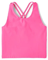 Girls Quick Dry Cross Back Tank Top