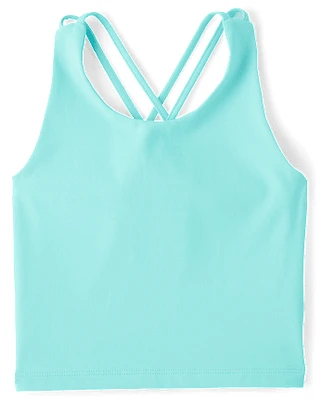 Girls Quick Dry Cross Back Tank Top